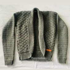 Handmade Olive Green Crochet Cardigan